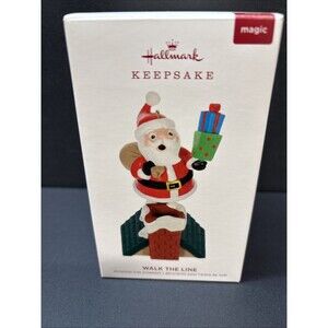 NEW 2019 Hallmark Ornament WALK THE LINE HALLMARK SANTA plays Johnny Cash MAGIC